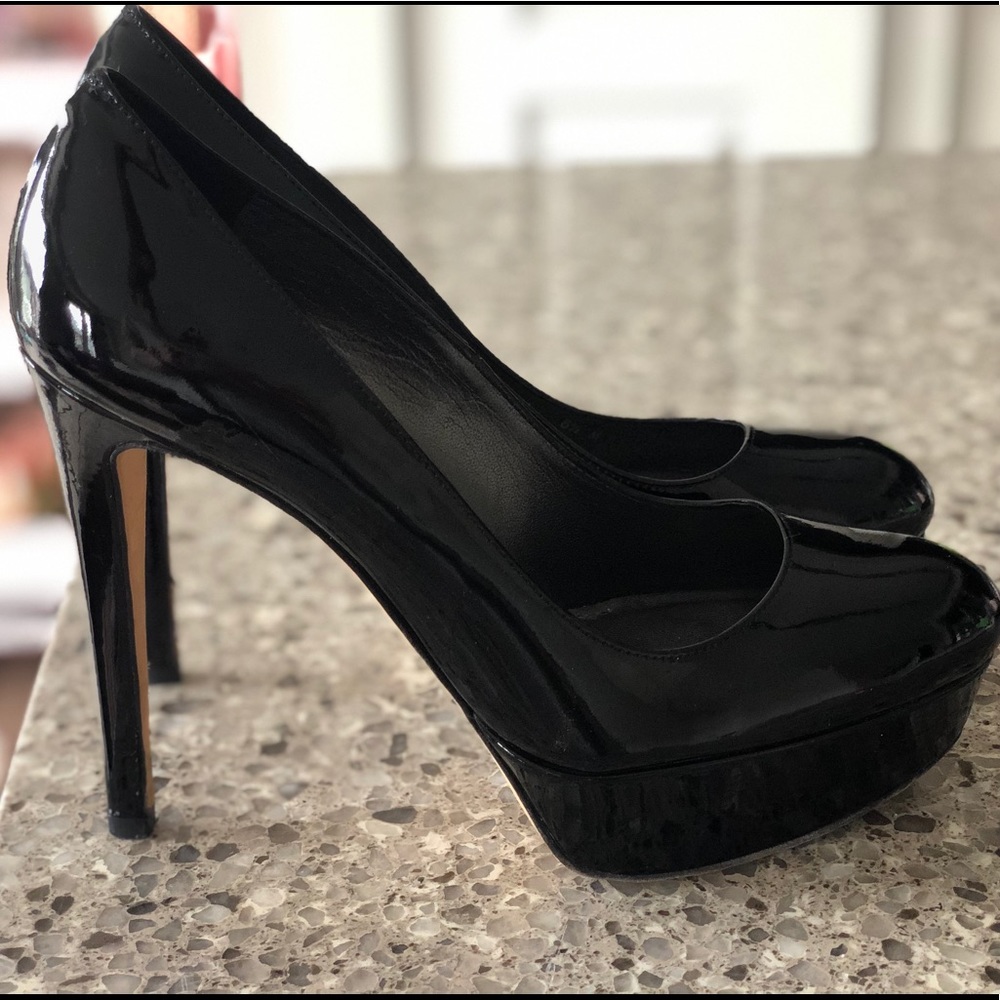 Stuart Weitzman Patent Leather Platform Highheels